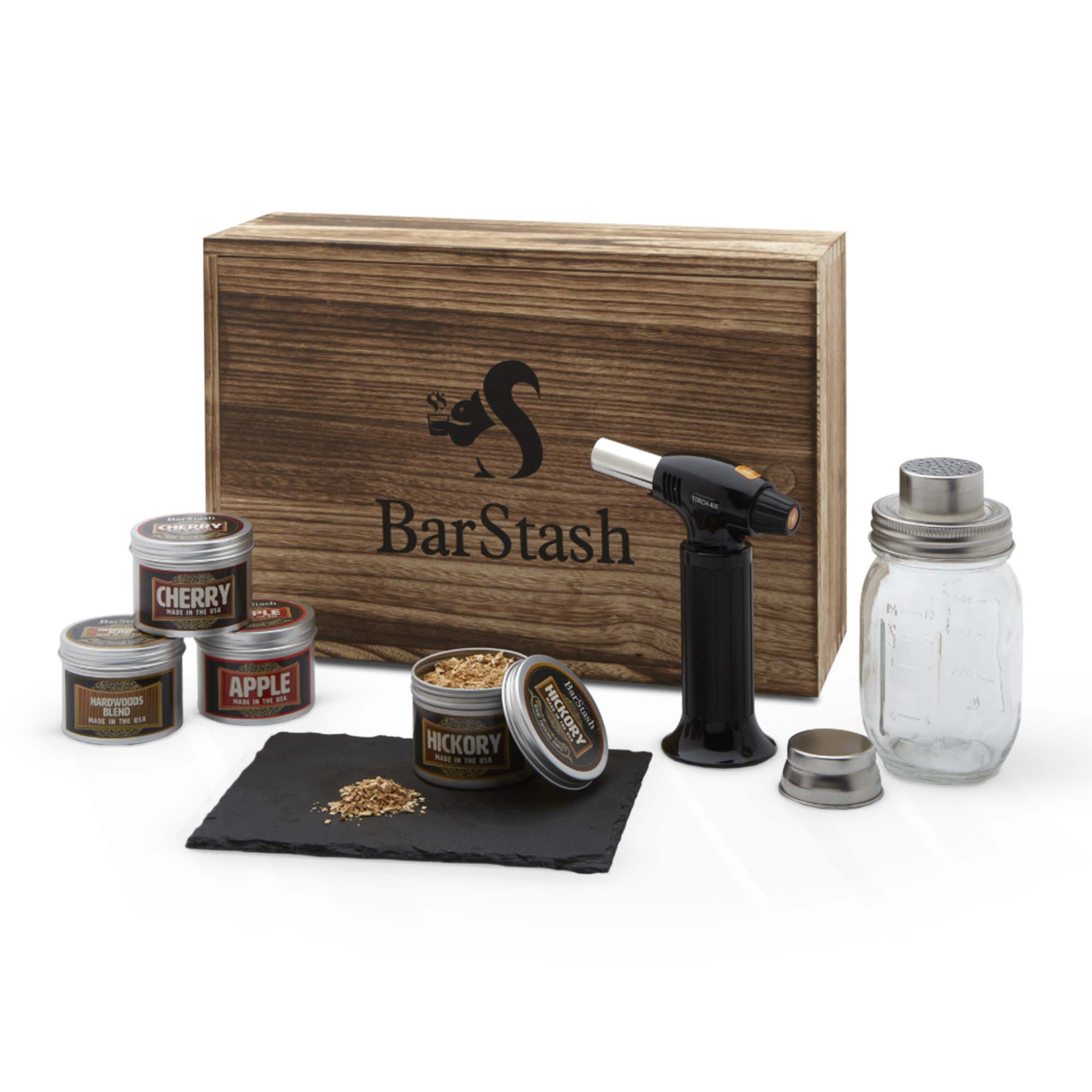 BarStash Cocktail Smoker Kit - Drink Smoker Bartender Kit for Smoking Cocktails