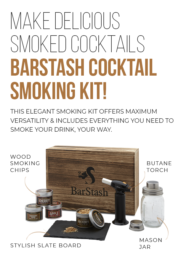 Smoke Boards Kit: Includes Wood Chips, Smoke Board, Torch, Mason Jar
