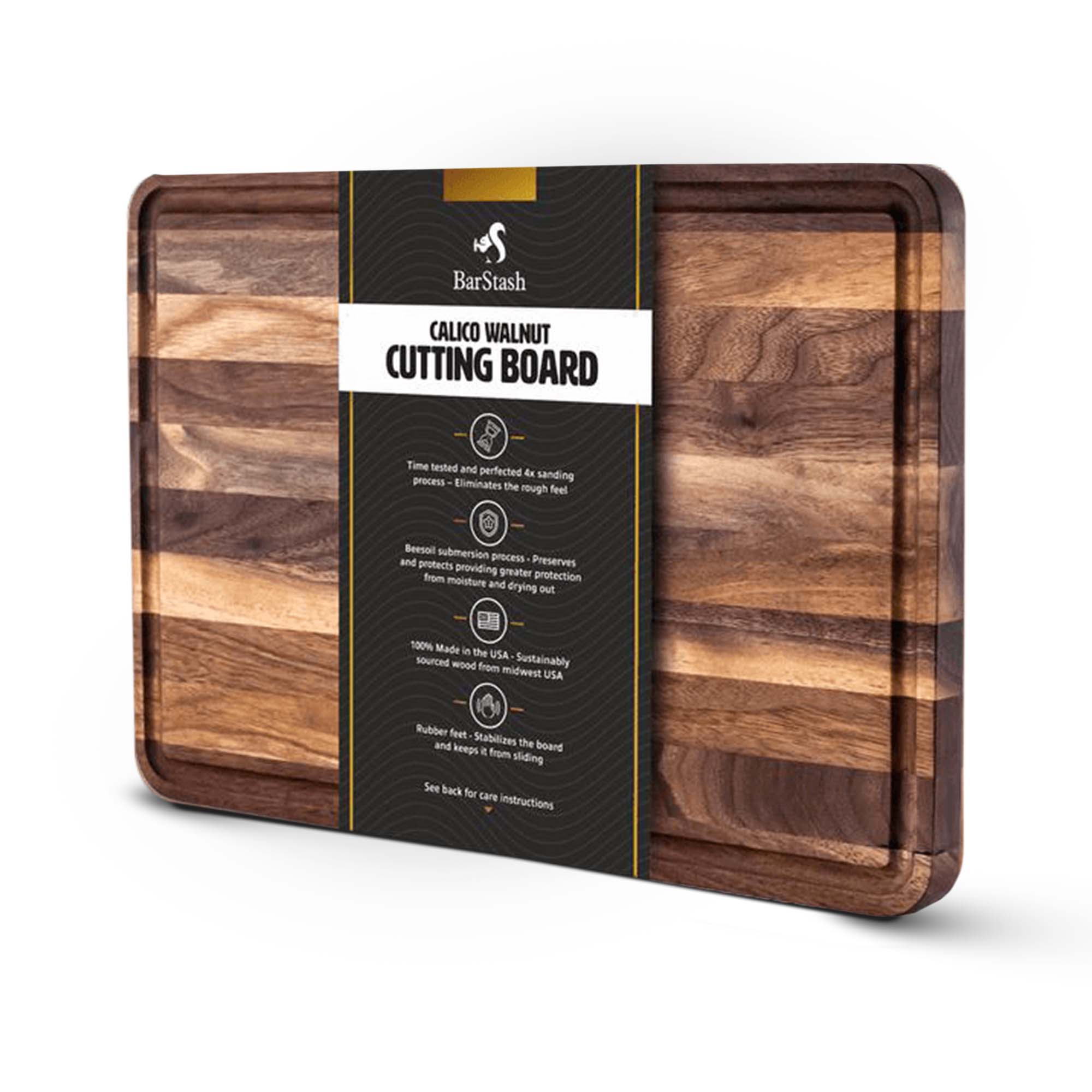 BarStash's Premium Wooden Cutting Board